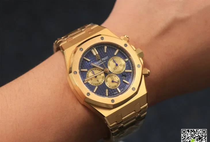 Audemars Piguet Royal Oak Chronograph 26331BA.OO.1220BA.01 OM Factory 1:1 Best Edition Replica Watch Blue Dial
